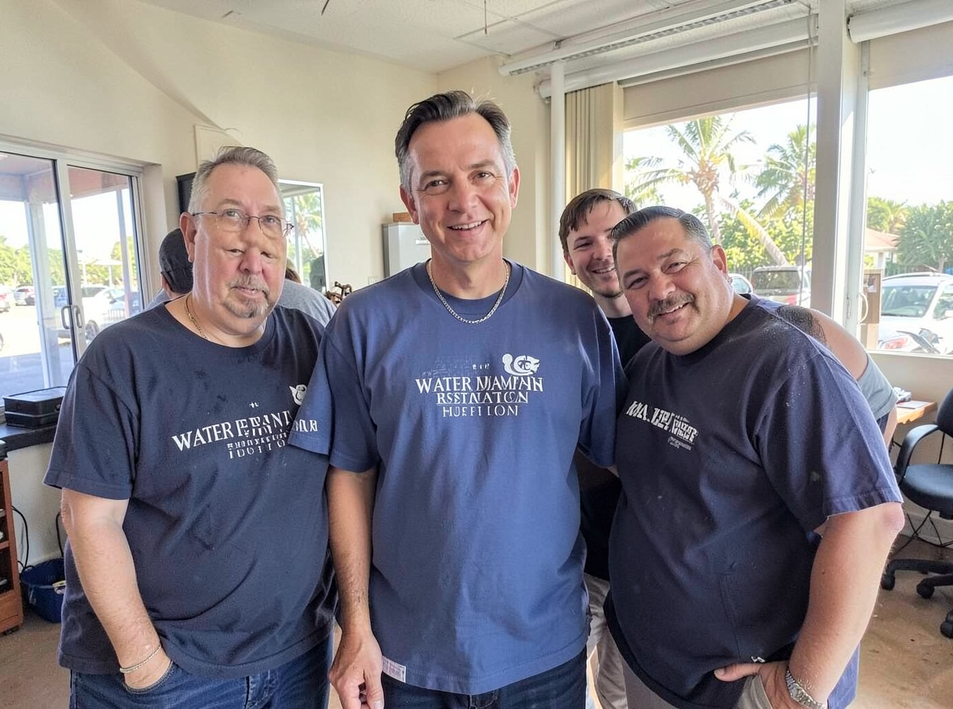 The Water Damage Restoration Naples team at work in Naples